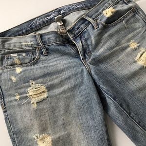 Abercrombie & Fitch Denim Capri Pants
